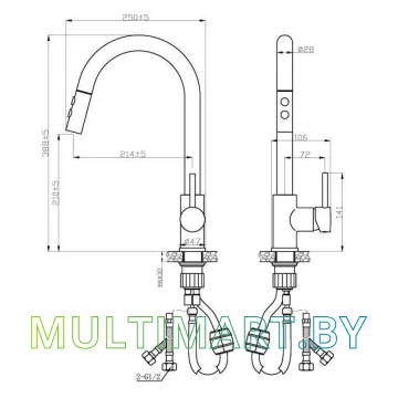 Смеситель AV Engineering AVTRO1-10698BL картинка 5
